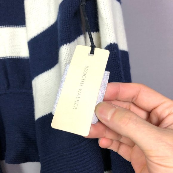 Brochu Walker Atlas Stripe Ayla Tie Cardigan Sweater Size Small - Picture 6 of 9